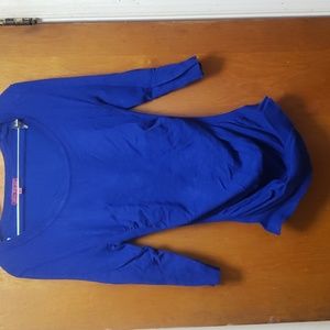 Derek Heart size Large blue form fitting top